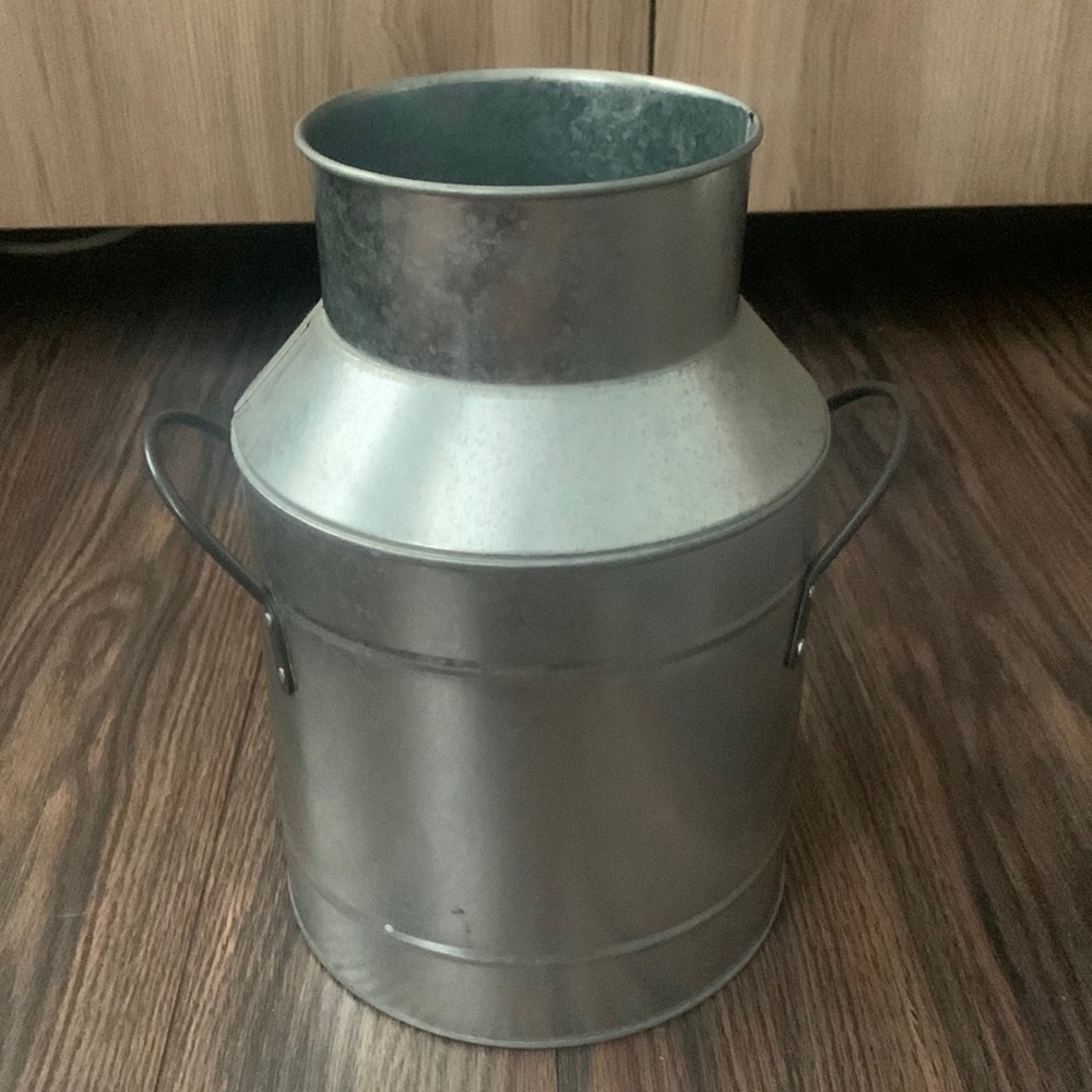 Metal pot, cantina, vase